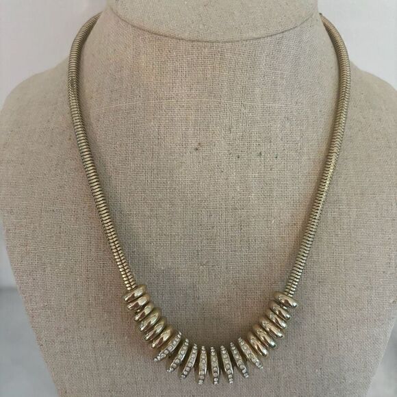 Avon By Paula Abdul Jewelry - NWT Vintage Avon Forever Selected By Paula Abdul Statement Necklace Gold-tone OS
